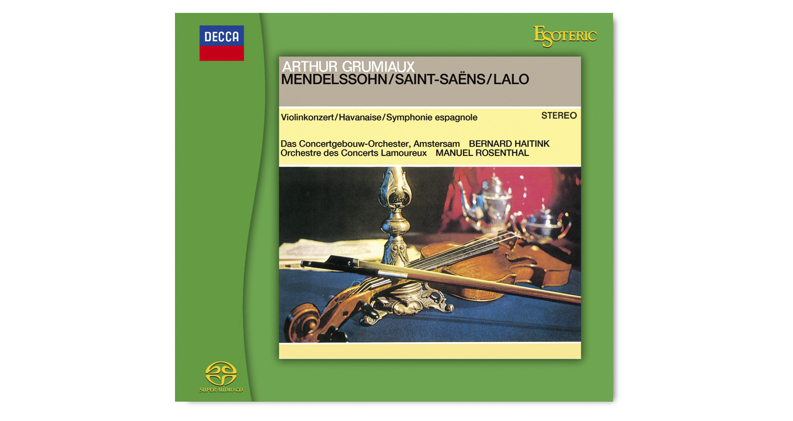 Arthur Grumiaux: Mendelssohn / Saint-Saëns / Lalo | 製品トップ